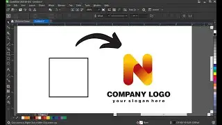 Coreldraw 2022 tutorials for beginners with doctor design | N Letter logo