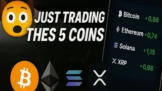 I made 65 dollars today just by trading these 5 coins XRP XLM SOL BTC and Eth