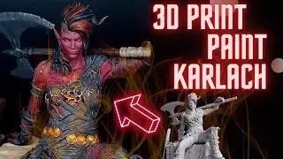I 3d Printed and Painted Karlach from Baldur's Gate 3! Full Painting Tutorial