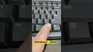 Shortcut Key To Open Emojis In Windows 10  || 
