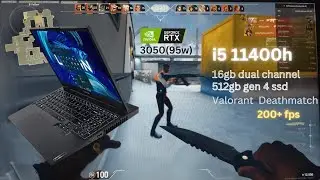 Valorant |  Lenovo Legion 5i | i5 11400h rtx 3050 16gb ram | 200+fps | Deathmatch |