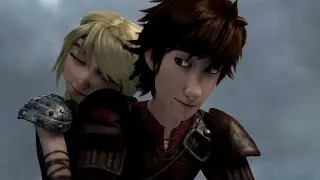 「Hiccup and Astrid」- Down