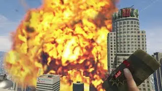 GTA V - Giant rocket and grenade explosions mod