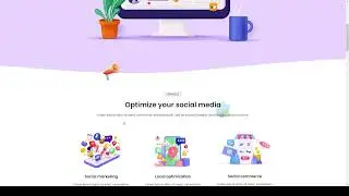 Hashtag - Social Media Agency Elementor Template Kit consultant service