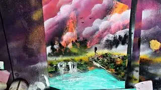 Journey to the center of the earth - SPRAY PAINT ART