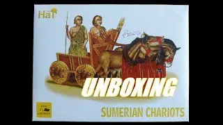 Unboxing boîte de figurines Hät 8130. Chars de Guerre Sumériens au 1/72.