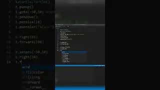 create a logo using python turtle