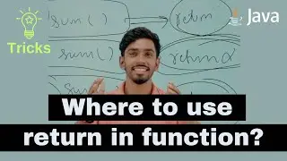 trick for where to use return in java and where not ? icse computer functions in java 