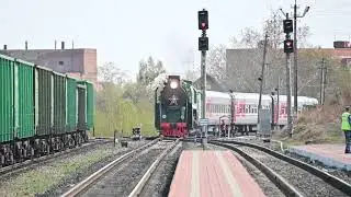 08,05,2019 Ретро поезд на стации Кыштым