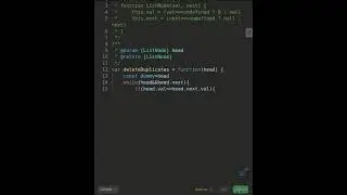 Leetcode 83. Remove Duplicates from Sorted List