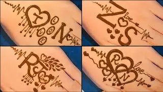 EASY and Beautyfull latters mehndi deshign #mehndi #mehnditatto #hennatatto #latters