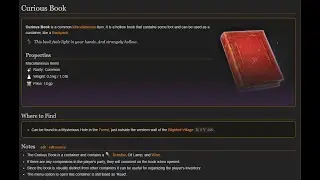 Baldur's Gate 3: The Curious Book