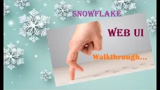 Walkthrough on Snowflake WEBUI. Create snowflake worksheet using existing .sql file.