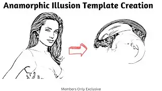 Anamorphic Portrait Template Basics | Anamorphic Distortion Process | Anamorphosis Artform