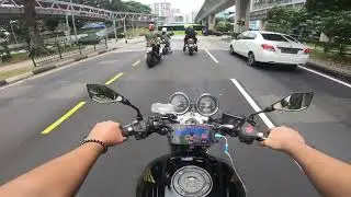 Honda CB400 Super Four Spec 3 POV Riding
