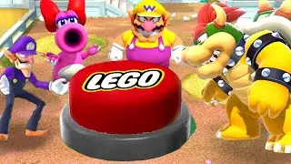 What happens if Wario, Waluigi, Birdo and Bowser press the LEGO P-Switch