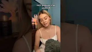 ASMR Fast Questions⚡️💨 #asmr #sleep #fastasmr