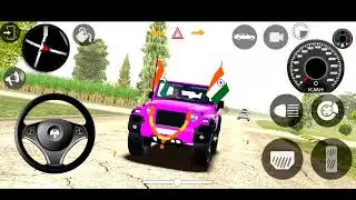 Dollar ( song) New modified pink Mahindra Thar 😈 || village offroading  || (Android gameplay) 