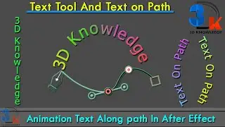How To Use Text Command In  After Effects | Curve Shape | Text On Curve Shape In After Effect