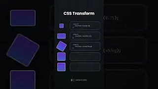 Learn CSS Transform - #css #code #frontend