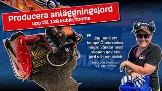 Sikta fram anläggningsjord med med Rotastar siktskopa