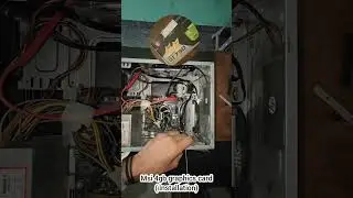 how to install graphics card on motherboard  #shorts