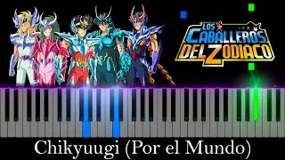 Chikyuugi (Por El Mundo) - Saint Seiya (Visual Piano Tutorial/Best Version)