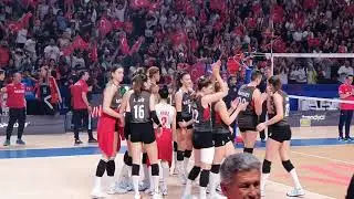Ebrar Karakurt kapanışı yaptı ❤️ Türkiye-Sırbistan 3-1 #fileninsultanları