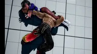 Chun-li headscissors on Jin