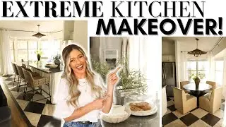 EXTREME KITCHEN MAKEOVER || DIY NO-DEMO KITCHEN TRANSFORMATION || BEFORE AND AFTER
