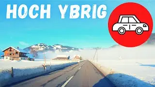 Alpine lanscape Winter DRIVE sunny villages Hoch Ybrig - Schwyz