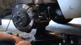How to Change Replace Rear Brake Pads on a 2008 08 Toyota RAV4 RAV 4 DIY Tutorial Install Fix