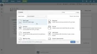 Atlassian Confluence 101 - Create a Page