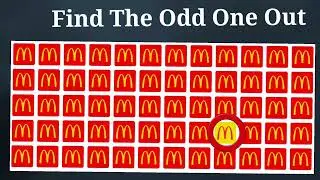 Can You Find The Odd One Out? | Spot The Difference | Logo Quiz