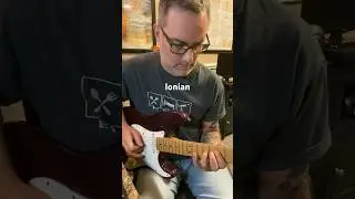 Modes for Guitar - Key of C Major #guitar #electricguitar #musictheory #guitarlessons