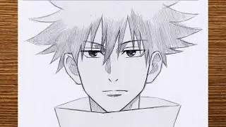 How to draw Megumi from Jujutsu Kaisen | Megumi drawing step by step | Tutorial