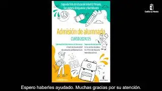 Admisión 2º ciclo de Infantil, Primaria, ESO y Bachillerato. Curso 2024/2025 en Castilla-La Mancha