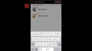 Inviting Contacts to Use Cyfr (iPhone)