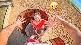 THIS COMPLETELY CRAZY STRANGE GIRL BROKE MY WATERMELON IN REAL LIFE ( POV parkour Love)
