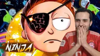 (MELHOR DESENHO?) REACT Curva Finita | Evil Morty (Rick and Morty) | Ninja