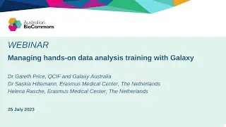 Managing hands-on data analysis training with Galaxy