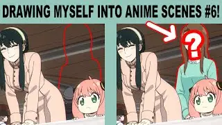 Drawing Myself into Three Anime Screen Captures! #6