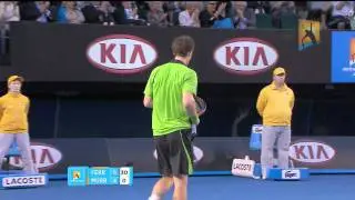 Andy Murray Great Point vs David Ferrer (Australian Open 2011) HD
