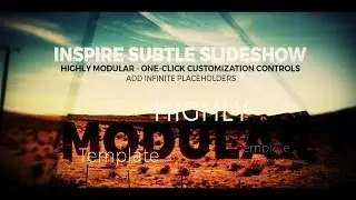 Inspire Subtle Slideshow Modular Template for After Effects