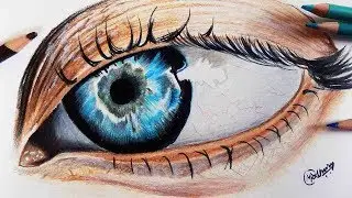DRAWING  EYE - Time Lapse | Prismacolor Pencils