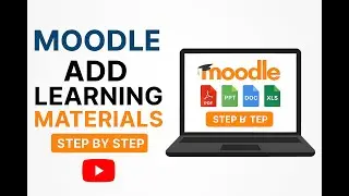 Moodle Tutorial: Upload PDF, PPT, Word & Excel Files Video 4