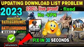 updating download list pubg mobile 🔥 PUBG & BGMI updating download list problem 2023