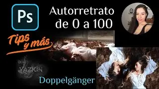 #Autorretrato desde el concepto, la toma de la imagen y edición, antes y después. #doppelgänger