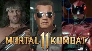 Mortal Kombat 11 - All Intro Dialogue between 80s ACTION MOVIE Characters!