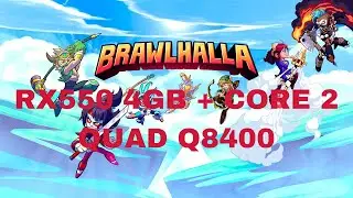 Brawhalla Benchmark on Linux | RX 550 4GB | core 2 quadQ8400 | 4GB RAM / Linux Cheap Benchmark